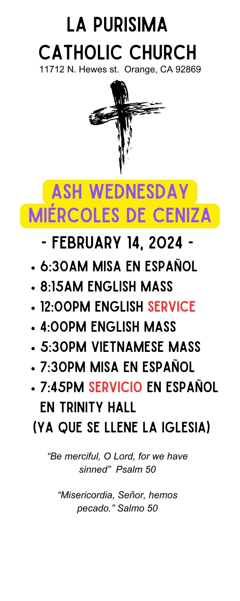 Hispanic Community La Purisima Catholic Church