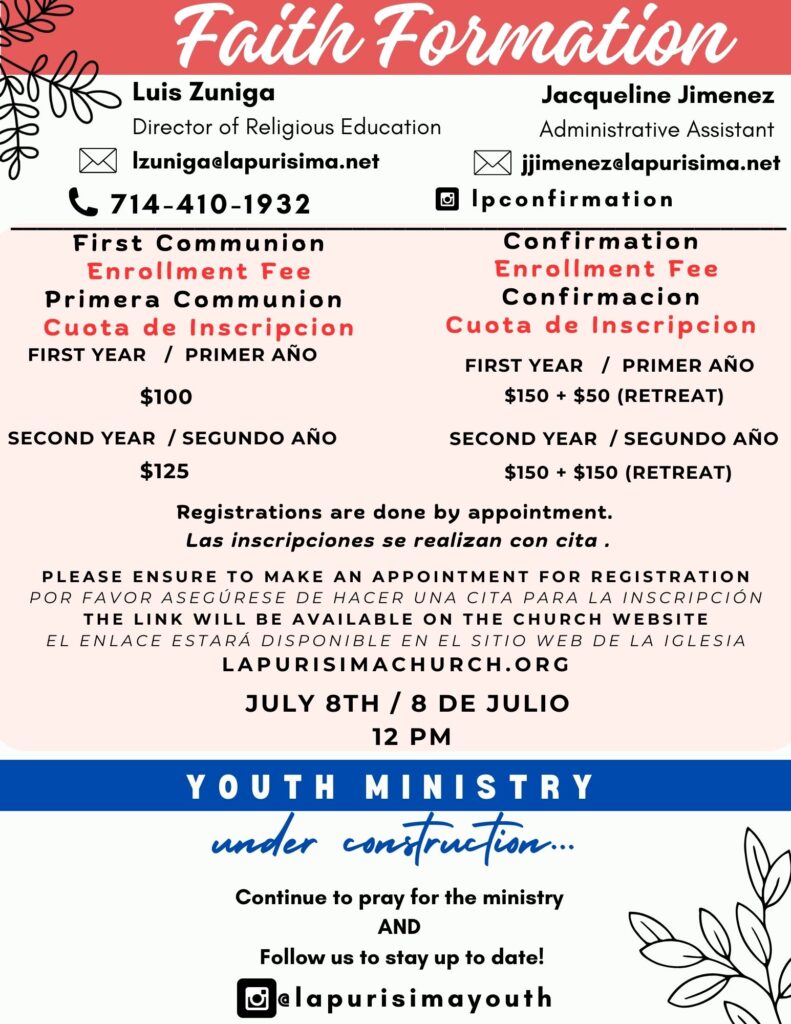 First Communion La Purisima Catholic Church